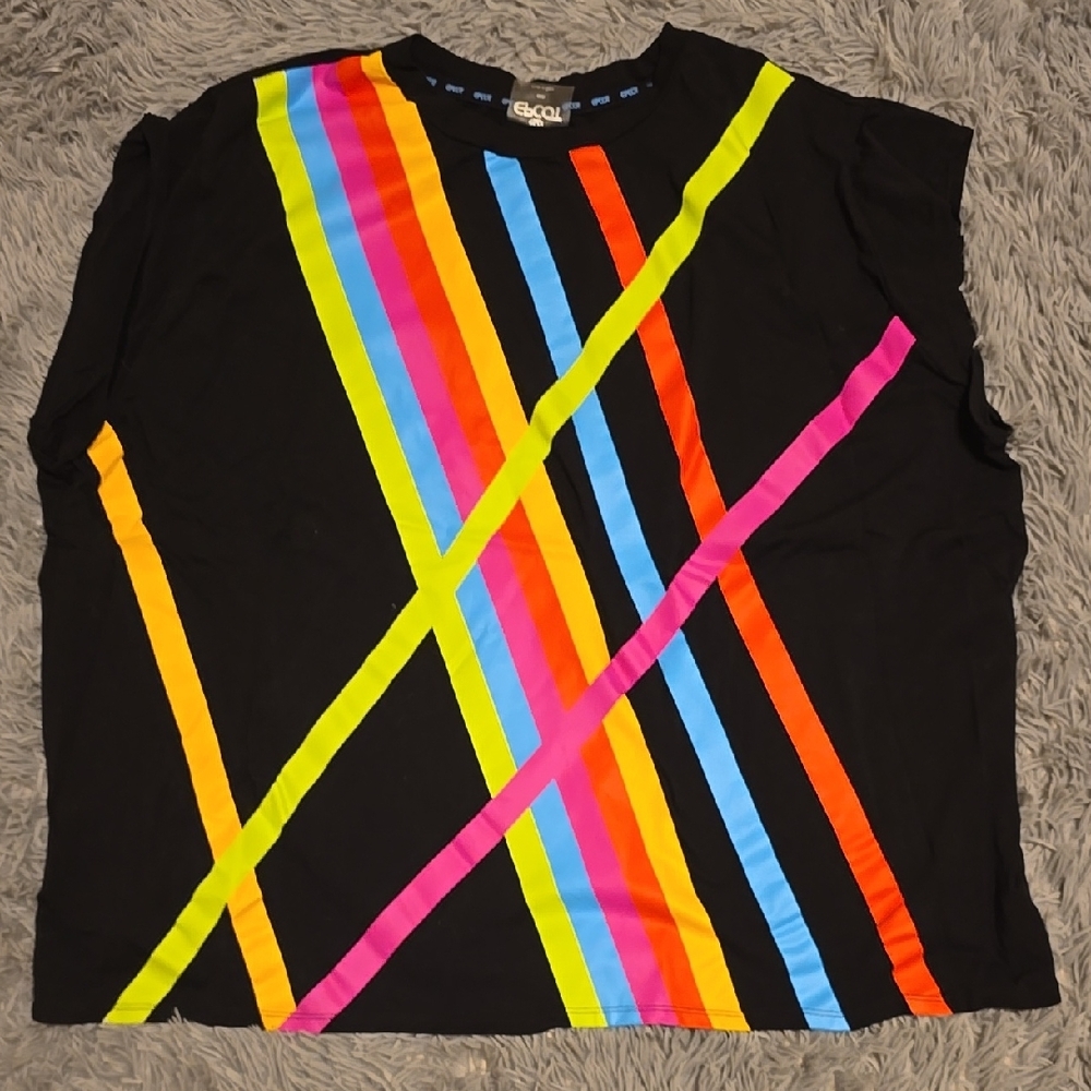 Colorful Striped Women's Top